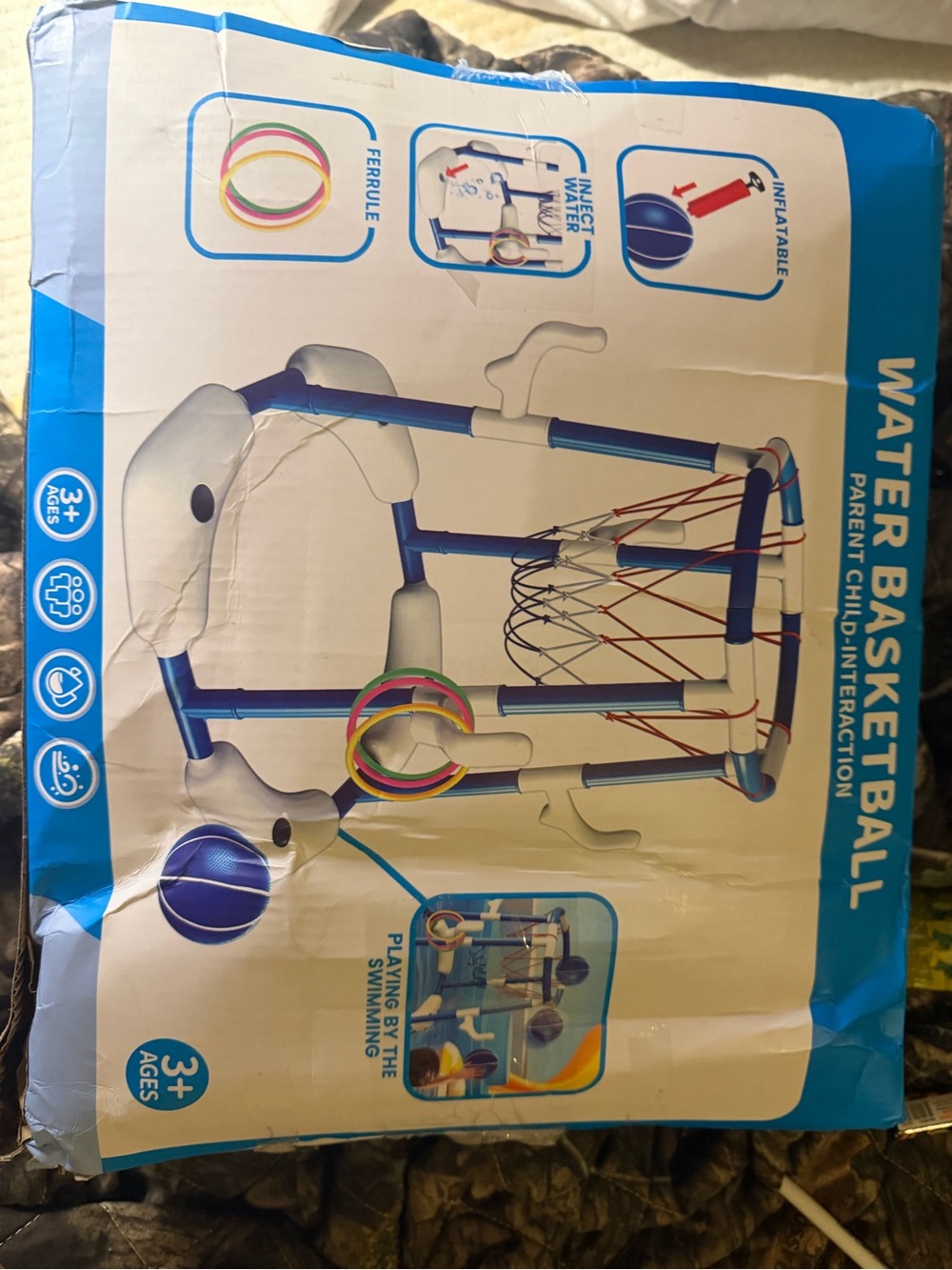 Water basketball for the pool